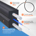 Патч-корд оптический FTTH диэлектрик FRP, G.657 LSZH 2SC/UPC, черный 2 м