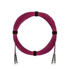 Патч-корд оптический армированный бронированный ST/PC-ST/PC MM (OM4) Duplex 3.0mm LSZH, 0.5 м