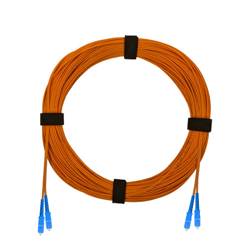 Патч-корд оптический армированный бронированный SC/UPC-SC/UPC MM (OM2) Duplex 2.0mm LSZH, 1 м