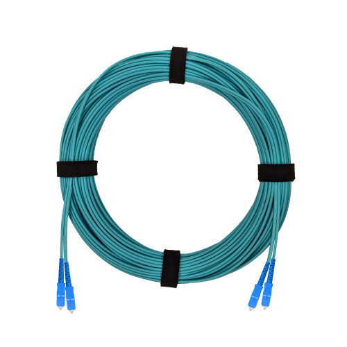 Патч-корд оптический армированный бронированный SC/UPC-SC/UPC MM (OM3) Duplex 2.0mm LSZH, 2 м