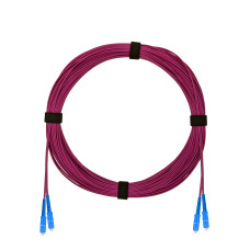 Патч-корд оптический армированный бронированный SC/UPC-SC/UPC MM (OM4) Duplex 2.0mm LSZH, 2 м