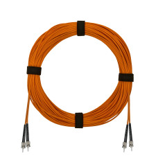 Патч-корд оптический ST/PC-ST/PC MM (OM2) 2mm duplex LSZH, 0.5 м