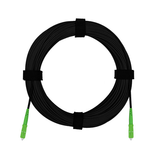 Патч-корд оптический FTTH диэлектрик FRP, G.657 LSZH 2SC/APC, черный 200 м