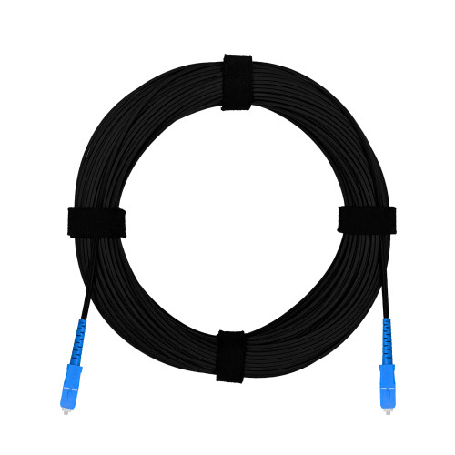 Патч-корд оптический FTTH диэлектрик FRP, G.657 LSZH 2SC/UPC, черный 2 м