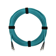 Патч-корд оптический ST/PC-ST/PC MM (OM3) 2mm duplex LSZH, 30 м
