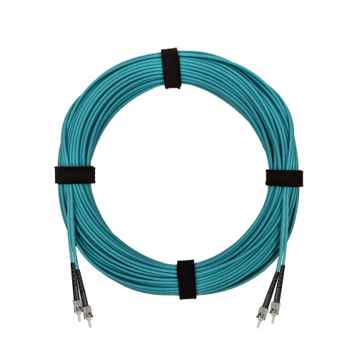 Патч-корд оптический ST/PC-ST/PC MM (OM3) 2mm duplex LSZH, 30 м