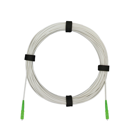 Патч-корд оптический FTTH диэлектрик FRP, G.657 LSZH 2SC/APC, белый 45 м
