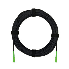 Патч-корд оптический FTTH комбинированный, диэлектрик FRP, G.657 LSZH 2SC/APC, черный 10 м