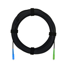 Патч-корд оптический FTTH комбинированный, диэлектрик FRP, G.657 LSZH SC/APC-SC/UPC, черный 10 м