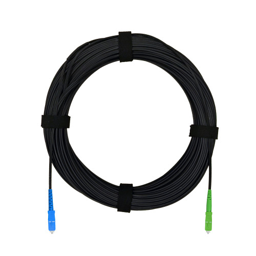 Патч-корд оптический FTTH комбинированный, диэлектрик FRP, G.657 LSZH SC/APC-SC/UPC, черный 10 м