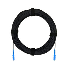 Патч-корд оптический FTTH комбинированный, диэлектрик FRP, G.657 LSZH 2SC/UPC, черный 10 м